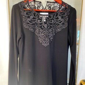 Joseph Ribkoff Black Top Size 8